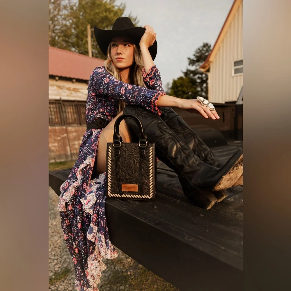 Chasing Unicorns Blue and Pink Floral Maxi Dress - Picture 9 of 11